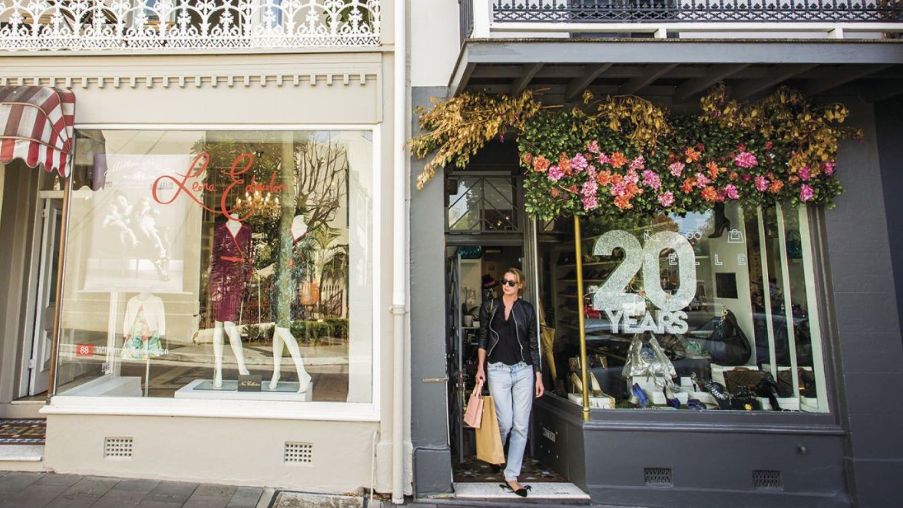 Woman shopping in Paddington