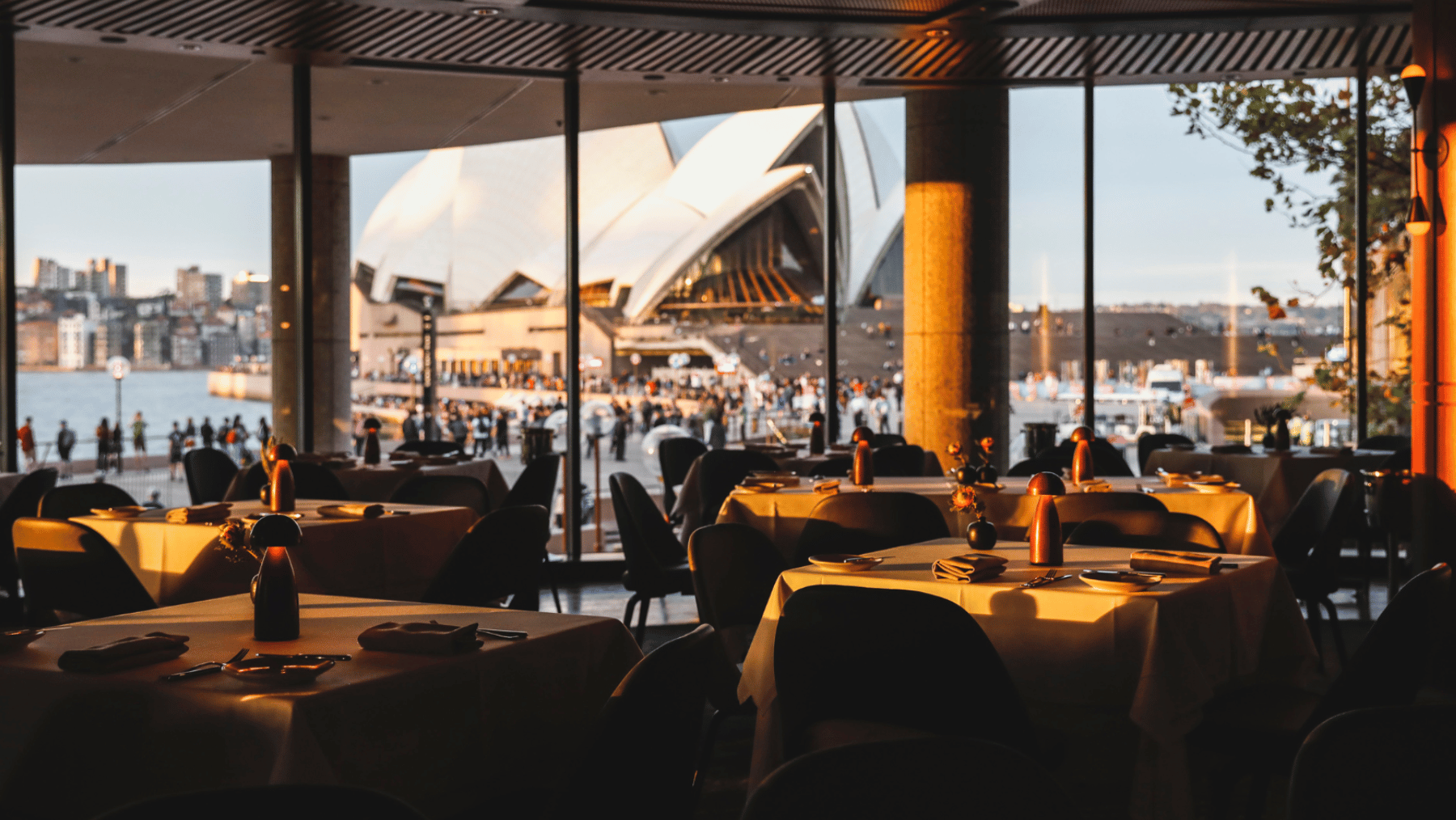 Aria Restaurant Sydney view Opera House