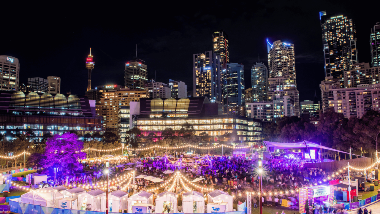 Sydney school holidays winterfest darling harbour ice skating