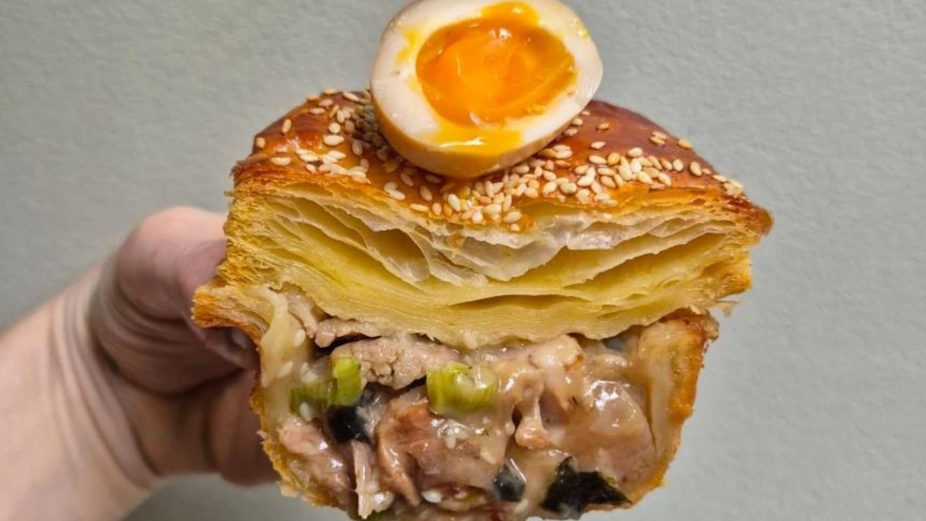 Blood's Bakery has created a viral Chasu Ramen pie