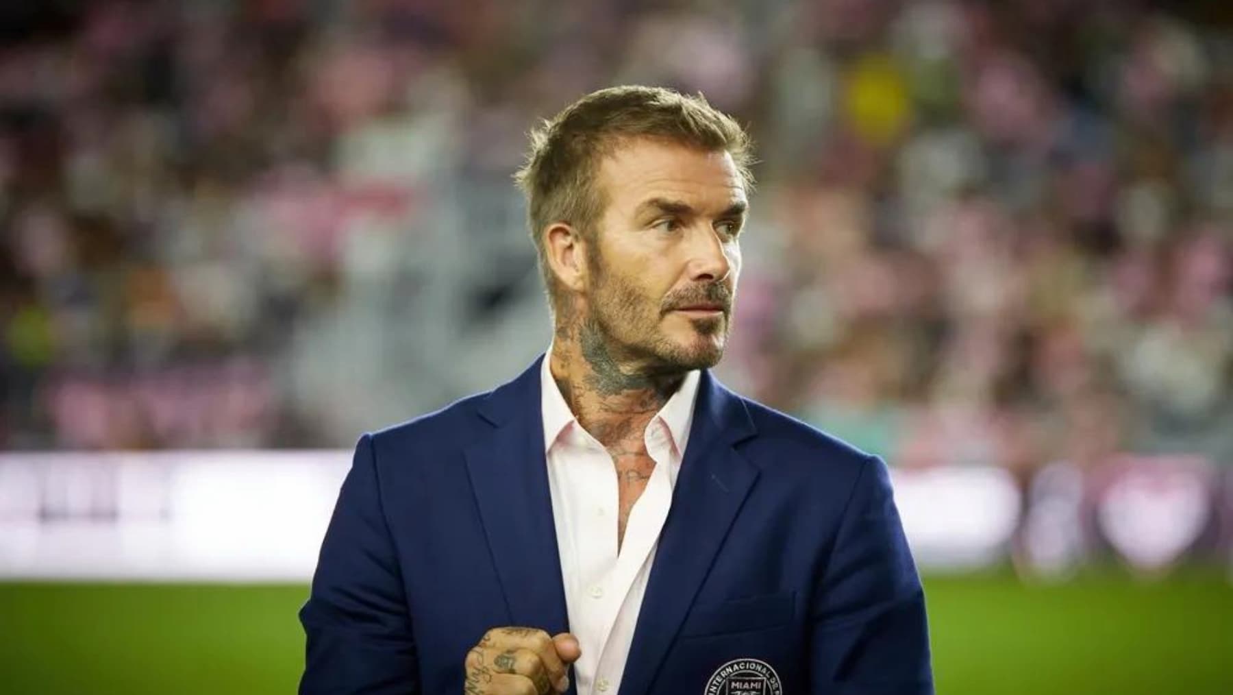 David Beckham with tattoos