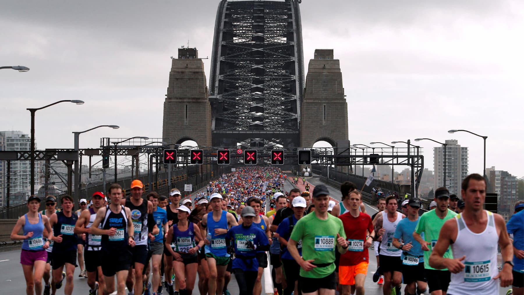 Sydney marathon, 40,000 runners