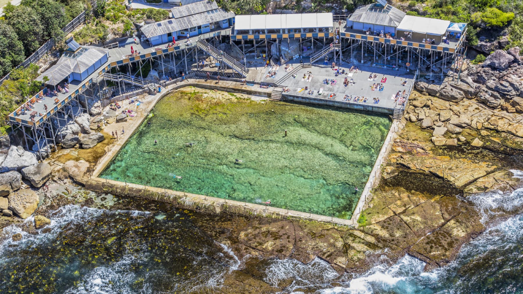 The pool at Wylie's Beach