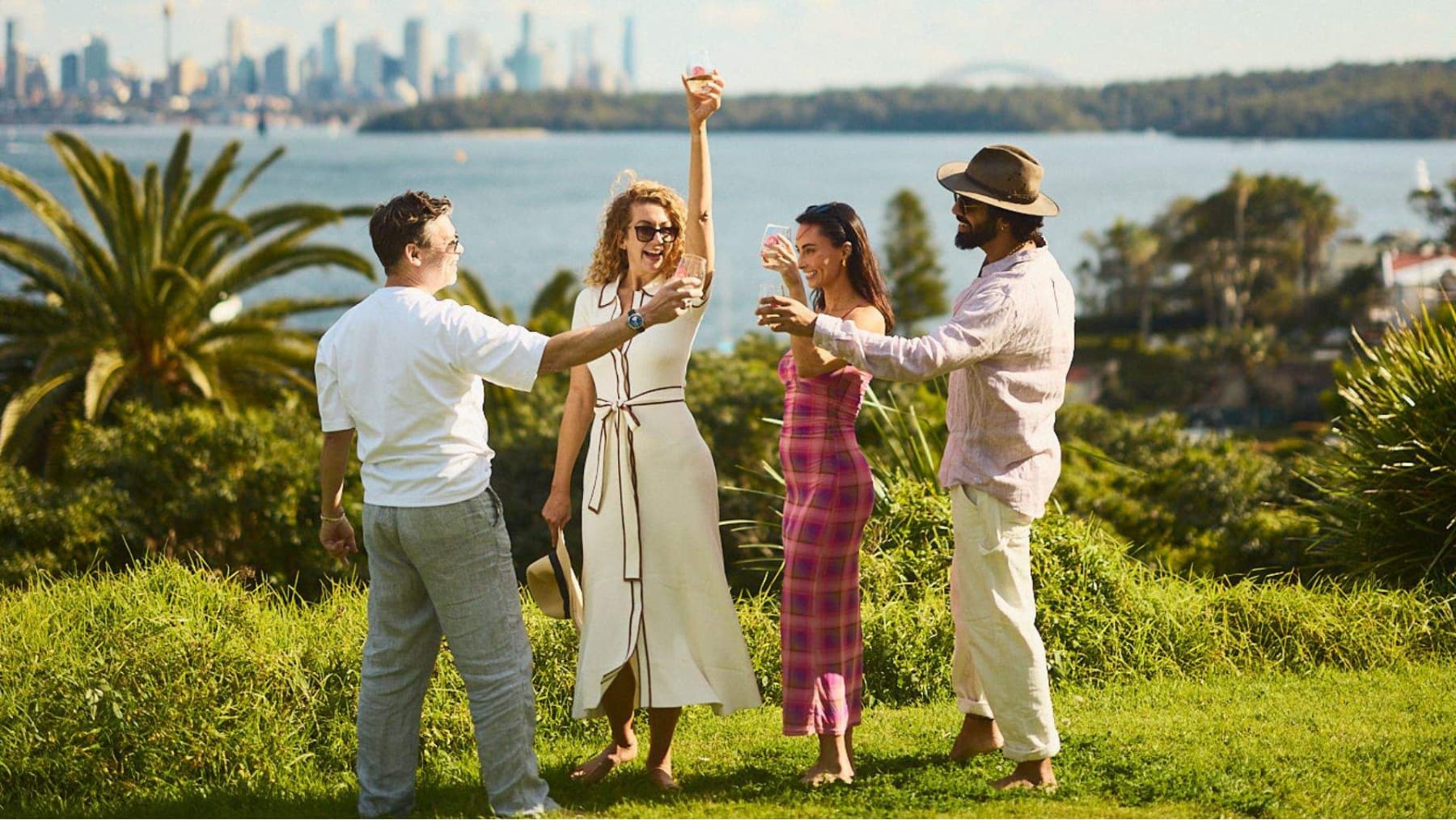 A group of people with wine in their hand in Sydney