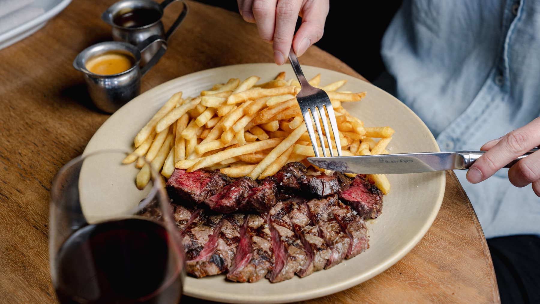 Steak frites at The Winery in Surry Hills