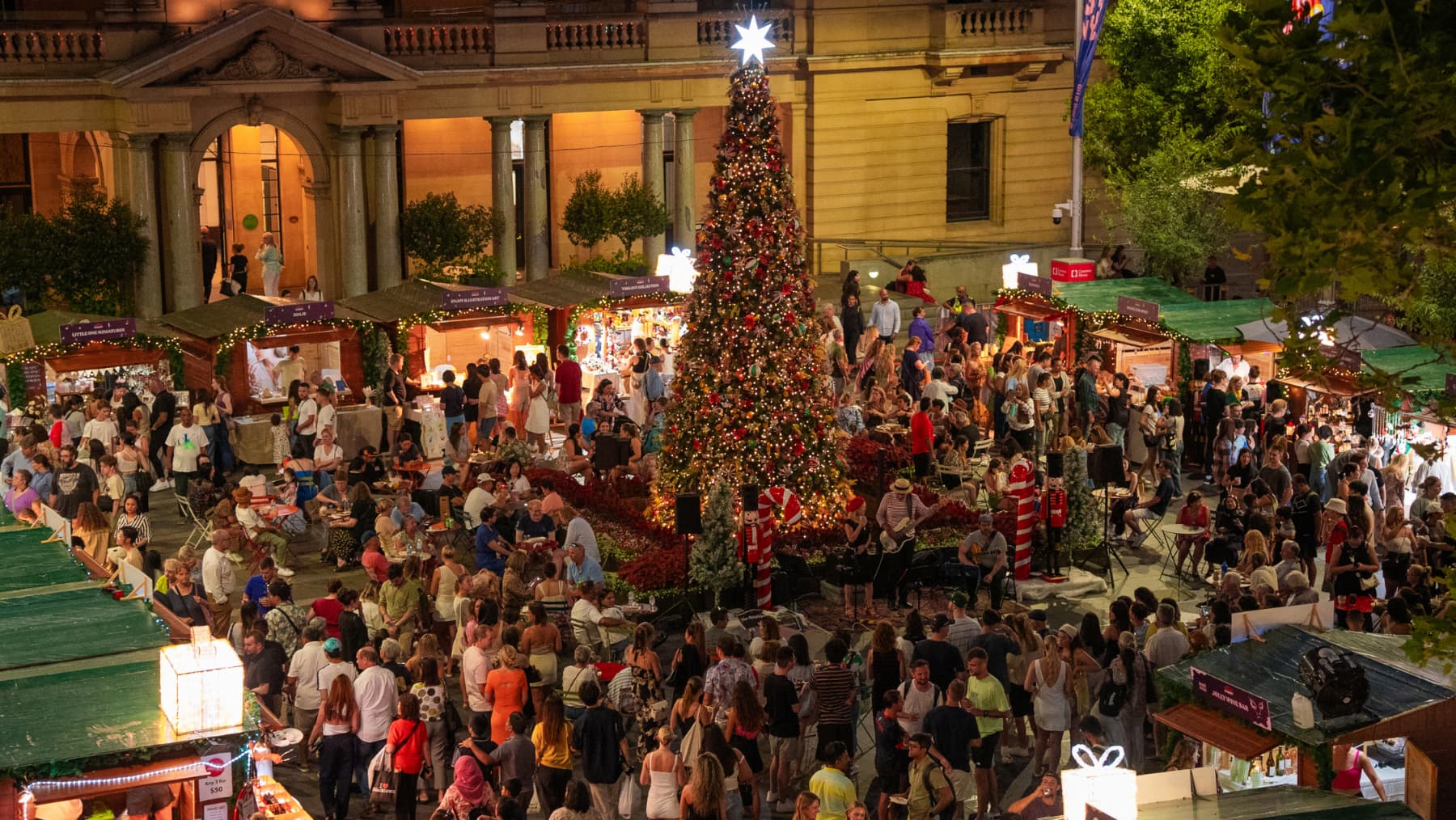 Le Jolly Christmas Market near Central Station in Sydney